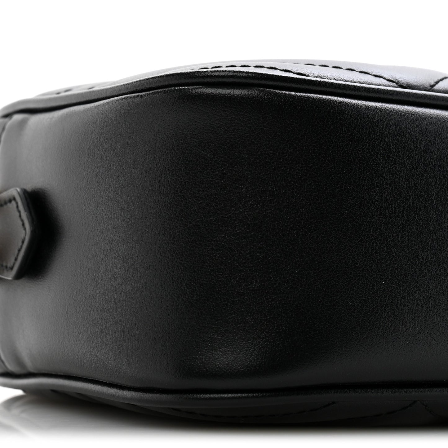 Calfskin Matelasse Small GG Marmont Chain Shoulder Bag Black