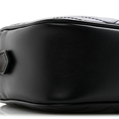 Gucci Calfskin Matelasse Small GG Marmont Chain Shoulder Bag Black 9 of 12