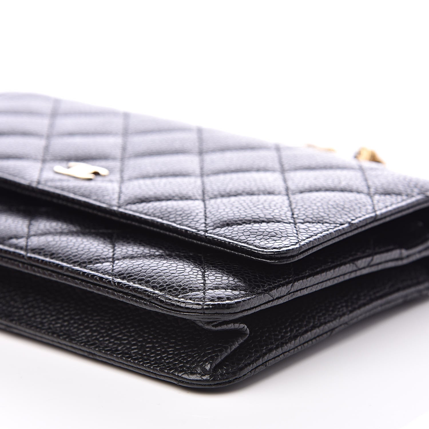 Chanel Caviar Quilted Wallet On Chain WOC Black 10 of 12