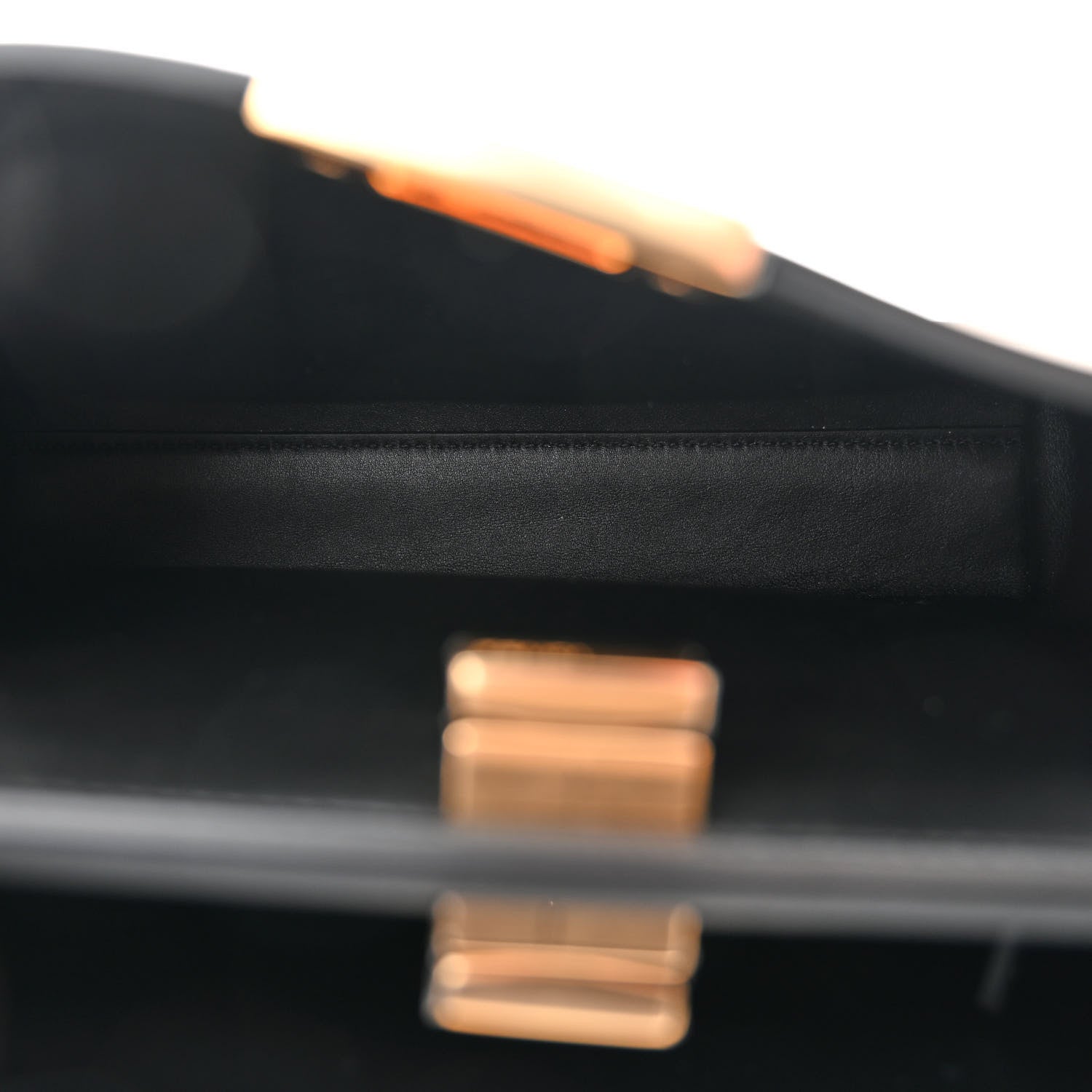Fendi Vitello Tahiti Burro Medium Peekaboo Iconic Essentially Satchel Tortora Black 5 of 10