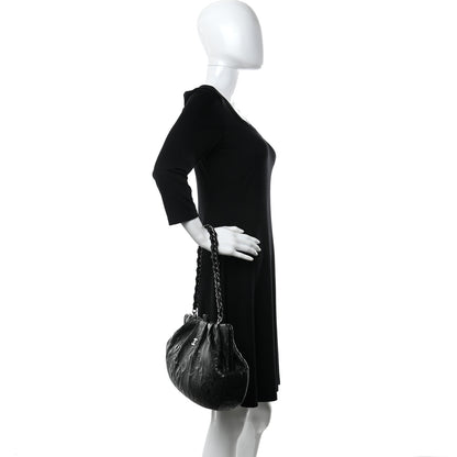 Chanel Lambskin Embroidered Frame Bag Black 2 of 13