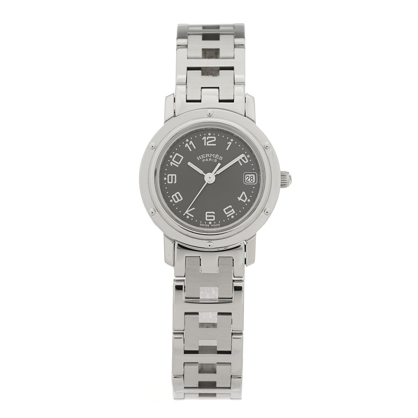 Stainless Steel 24mm Clipper Quartz Watch Grey