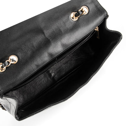 Chanel Caviar Quilted Jumbo Single Flap Black 5 of 10