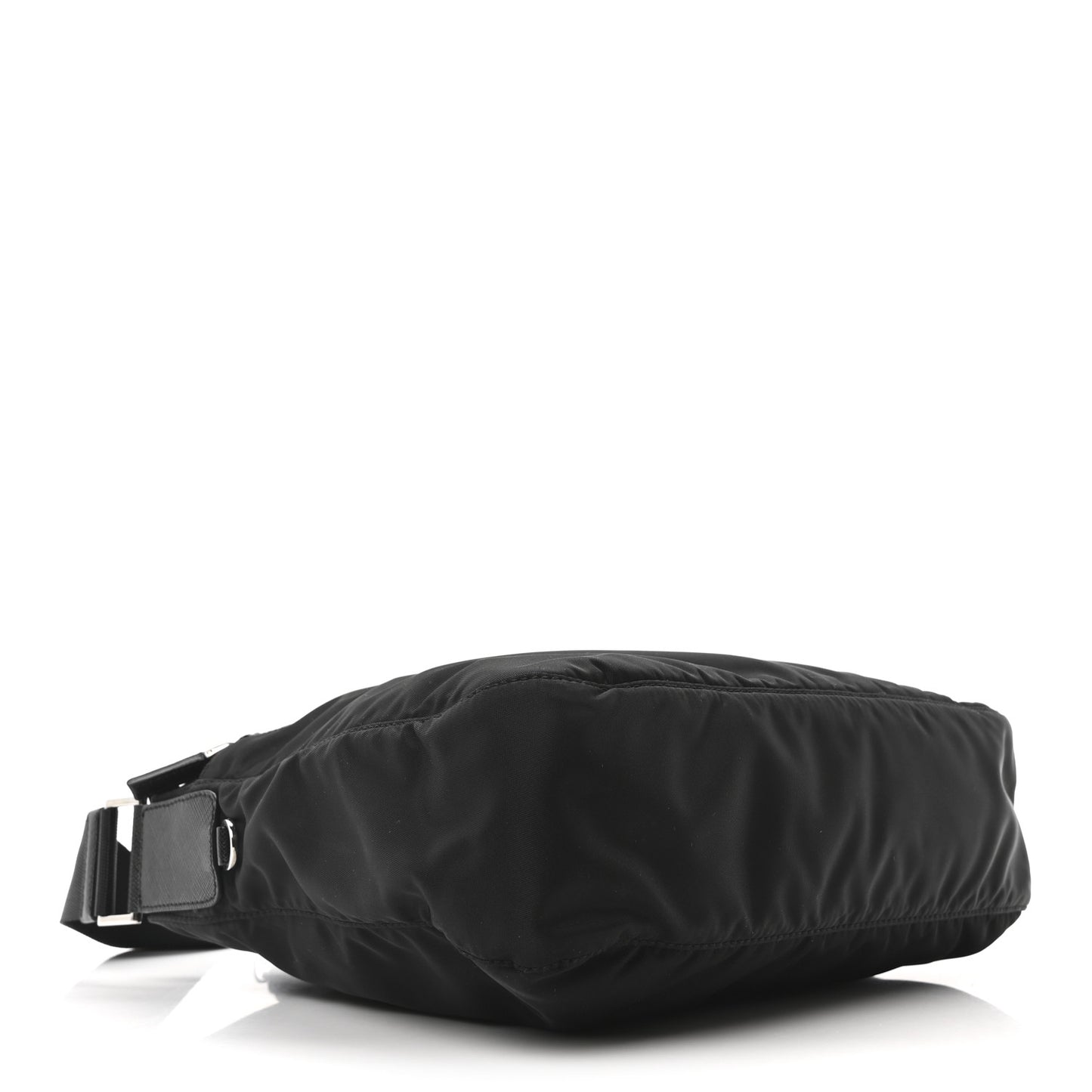 Re-Nylon Nappa Triangle Zip Pocket Bag Tote Black