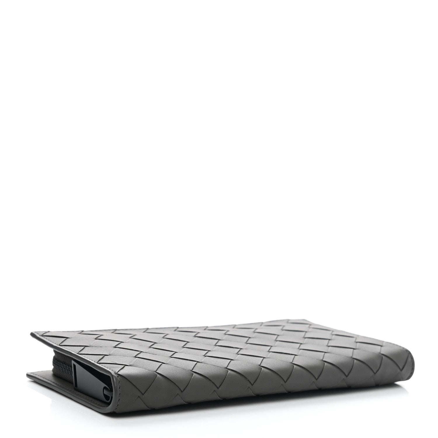 Bottega Veneta Nappa Intrecciato Zip Around Wallet Grey 4 of 7
