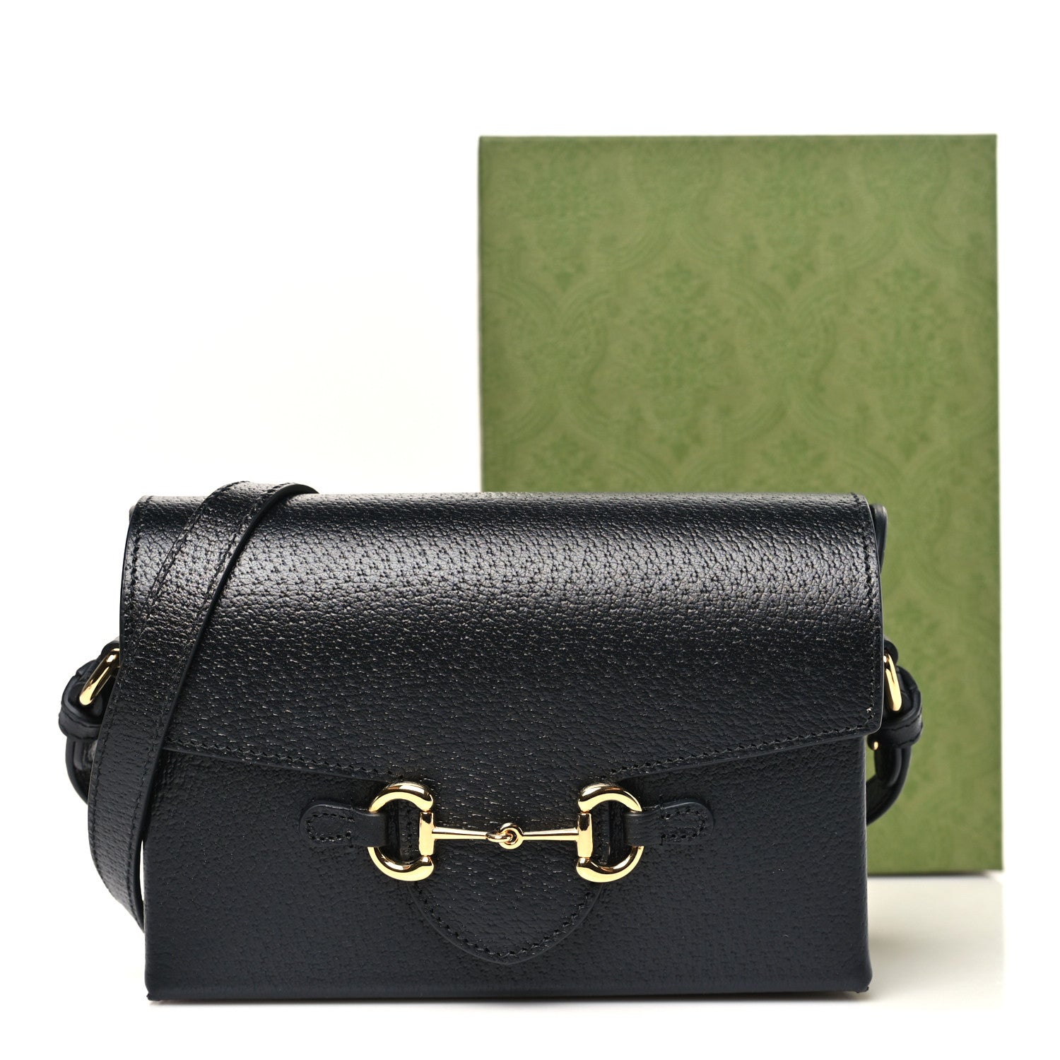 Gucci Calfskin Horsebit 1955 Shoulder Bag Black 11 of 11