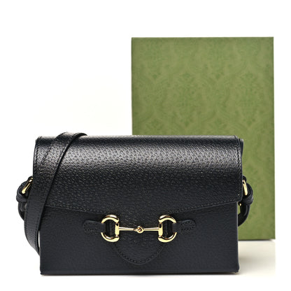 Gucci Calfskin Horsebit 1955 Shoulder Bag Black 11 of 11