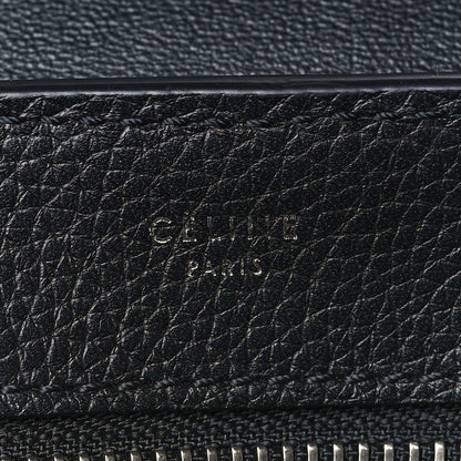 Celine Drummed Calfskin Suede Small Trapeze Black 5 of 8