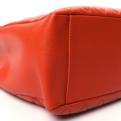 Chanel Caviar Quilted Grand Shopping Tote GST Orange 10 of 12
