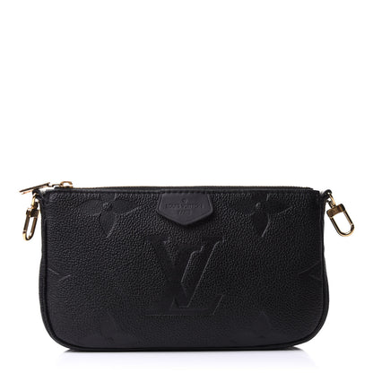 Louis Vuitton Empreinte Monogram Giant Multi Pochette Accessories Small Pochette Black 1 of 10