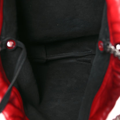 Saint Laurent Lambskin Teddy Drawstring Bag Eros Red 5 of 9