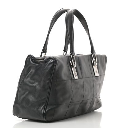 Chanel Lambskin Square Stitched Large Tote Black 3 of 13