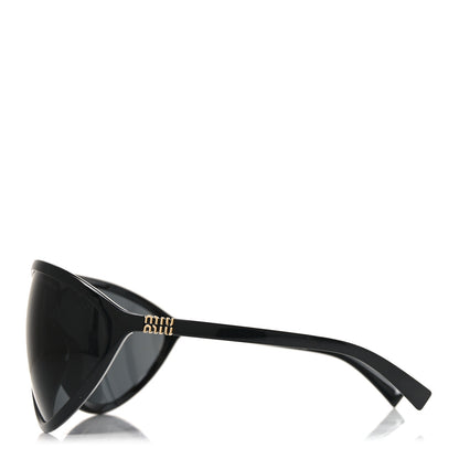 Miu Miu Acetate Shield Sunglasses SMU A01 Black 3 of 6