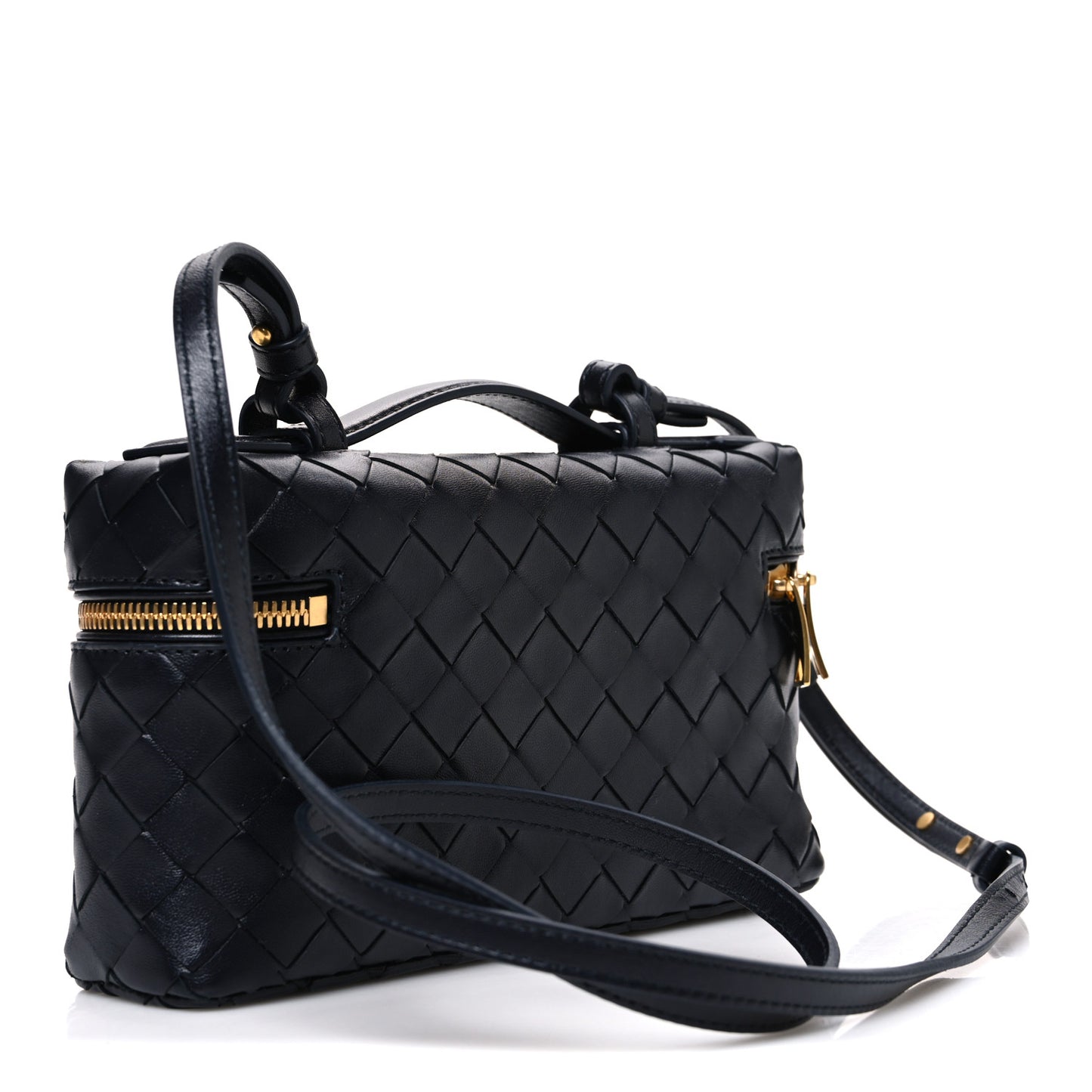 Calfskin Intrecciato Bang Bang Vanity Case Nocturnal