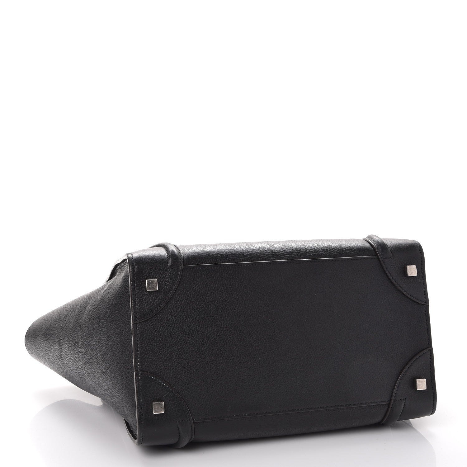 Celine Drummed Calfskin Mini Luggage Black 4 of 14