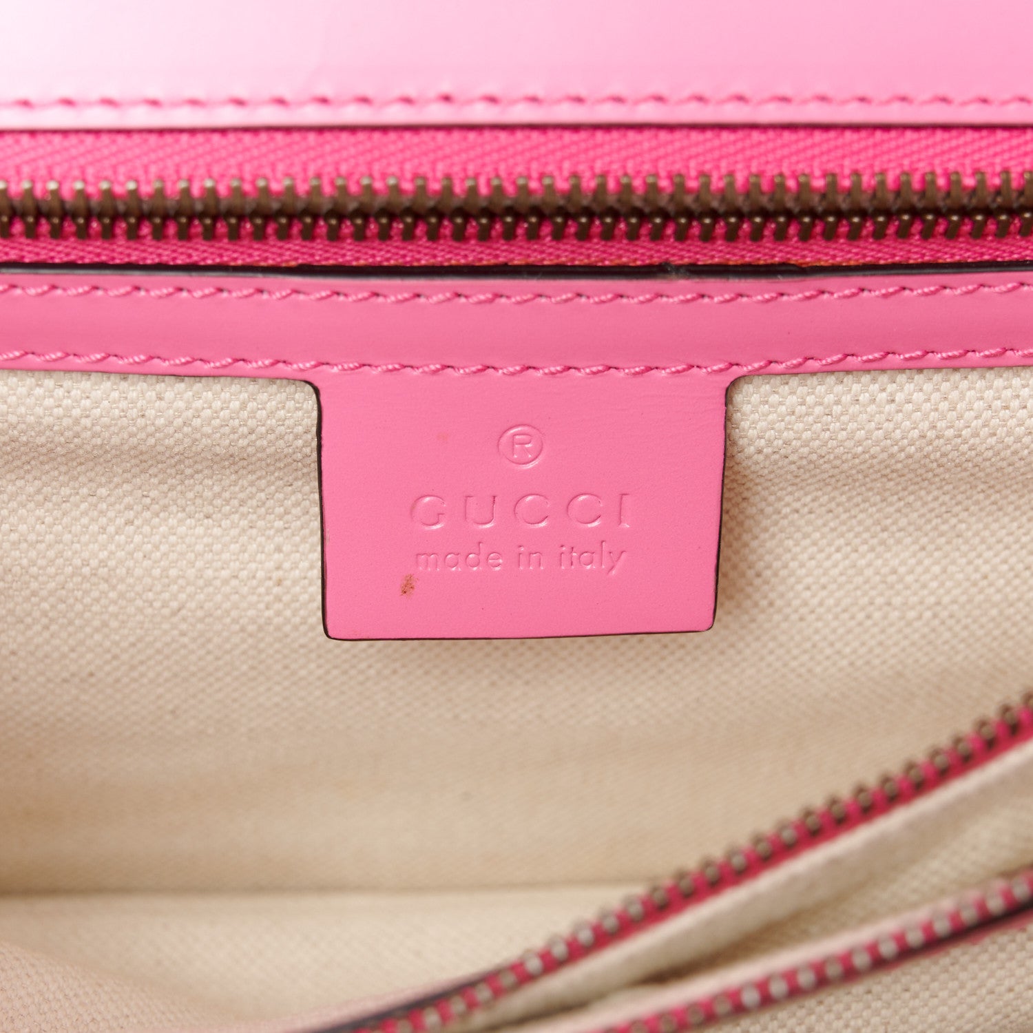 Gucci Knight Calfskin Malaga Kid Heart Medium GG Marmont Chain Handle Bag Tropical Pink Flower Hibiscus Red Multicolor 6 of 11