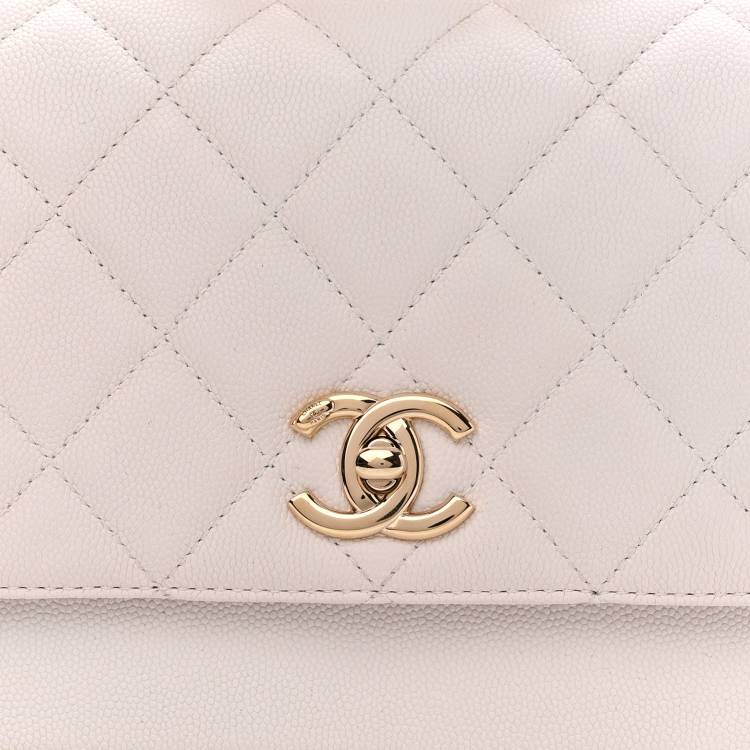 Chanel Caviar Quilted Medium Business Affinity Flap White 9 of 13