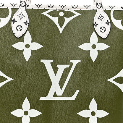 Louis Vuitton Monogram Giant Neverfull MM Kaki 8 of 10