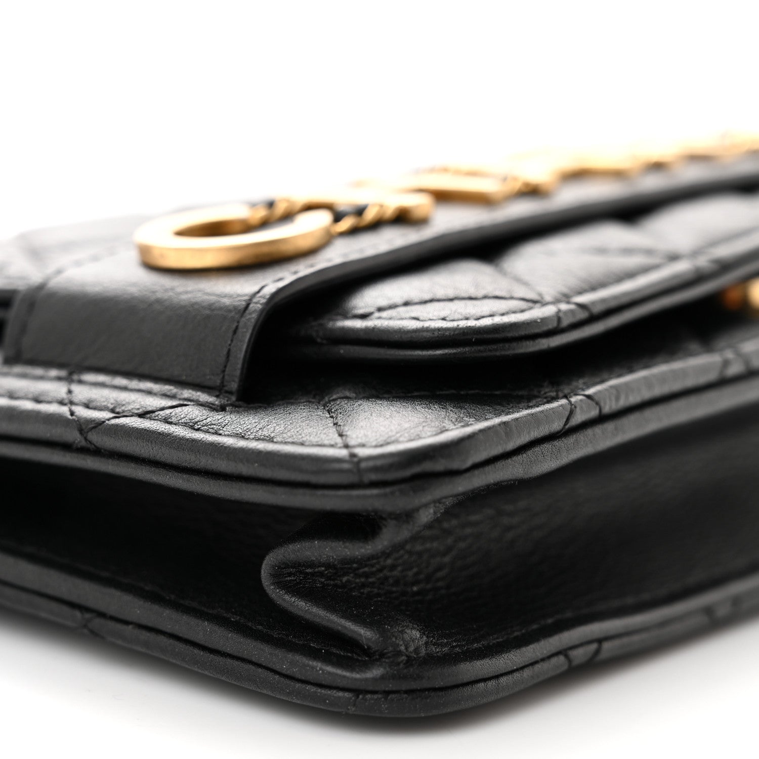 Chanel Calfskin Quilted Small Enchained Flap Black 10 of 13