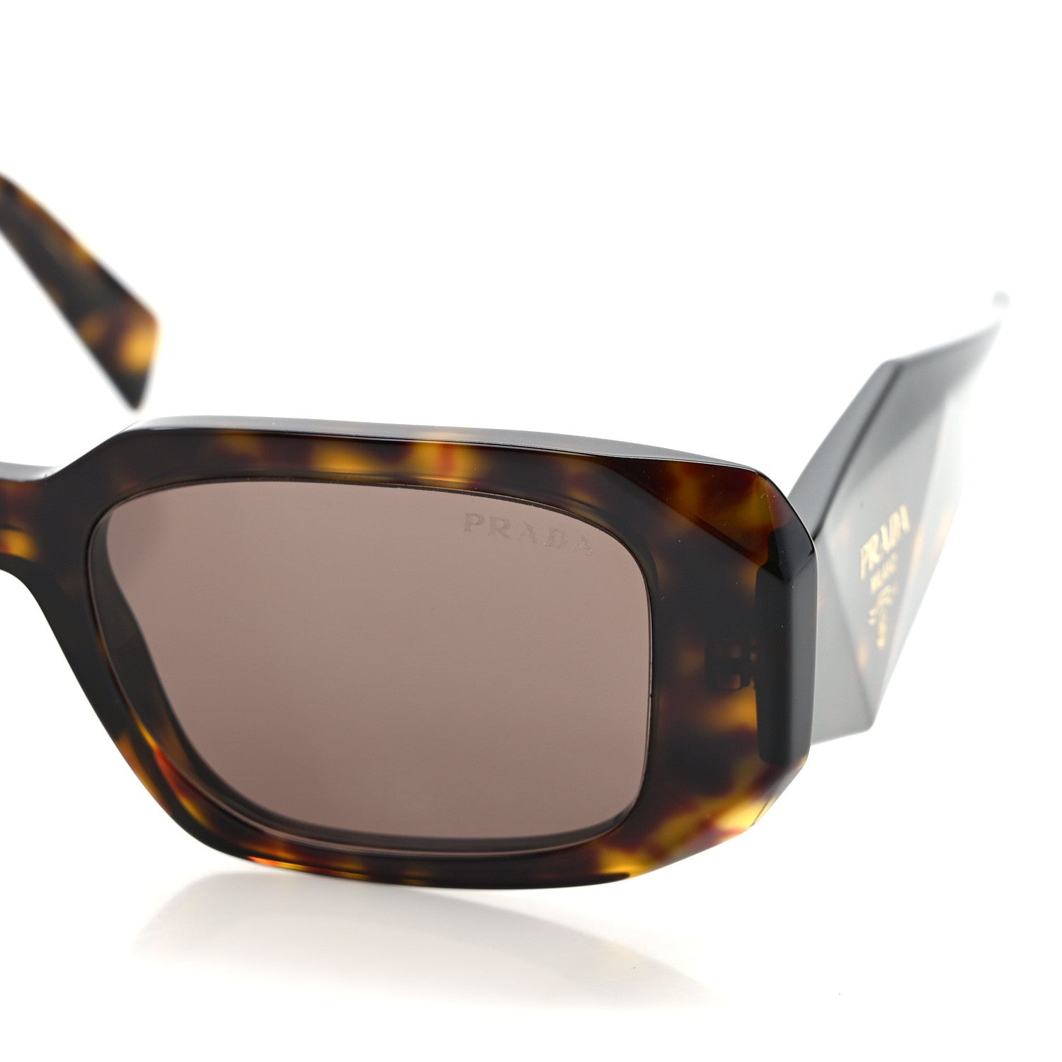 Prada Acetate Symbole Sunglasses SPR 17W Havana 5 of 8