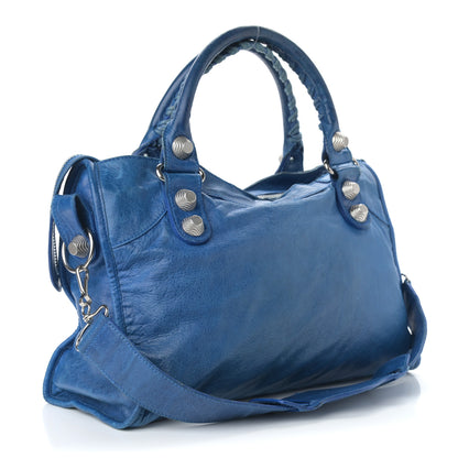 Balenciaga Agneau Giant 12 Silver Hardware City French Blue 2 of 10