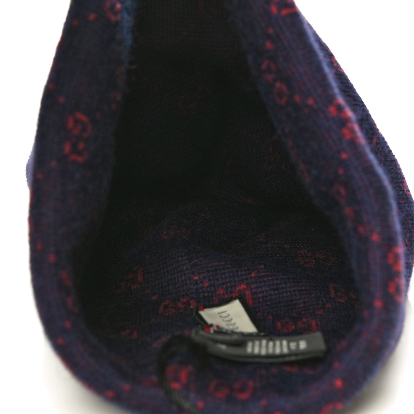 Wool Alpaca GG Monogram Beanie Hat M Navy