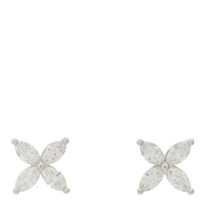 Tiffany Platinum Diamond Large Victoria Earrings 1 of 6