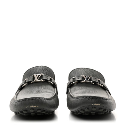 Louis Vuitton Calfskin Hockenheim Moccasin Loafers 8 Grey 2 of 9