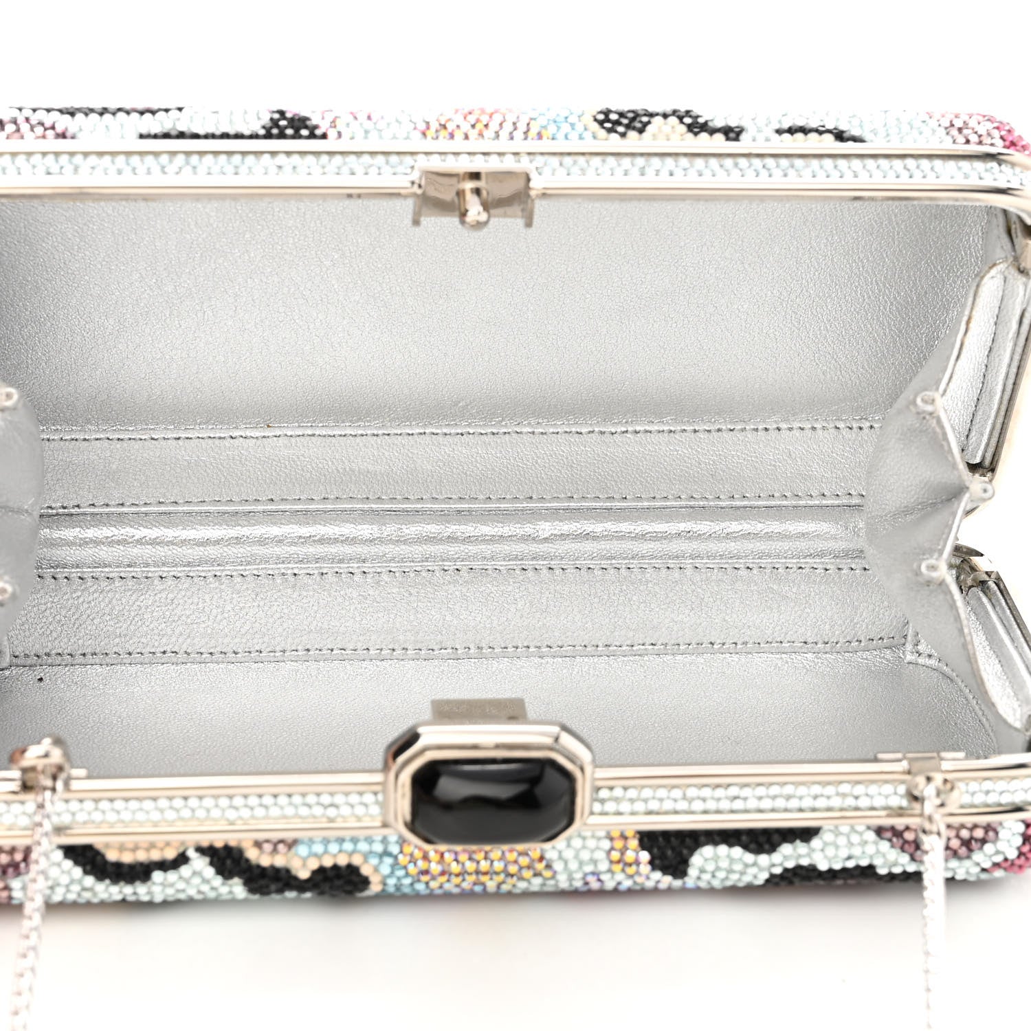 Judith Leiber Swarovski Crystal Floral Clutch Multicolor 6 of 10