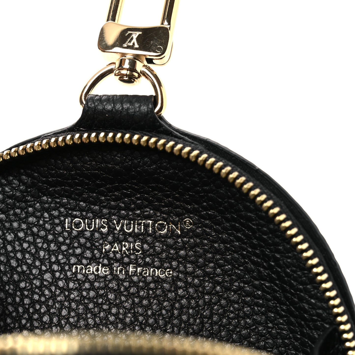 Empreinte Monogram Giant Round Coin Purse Black Beige