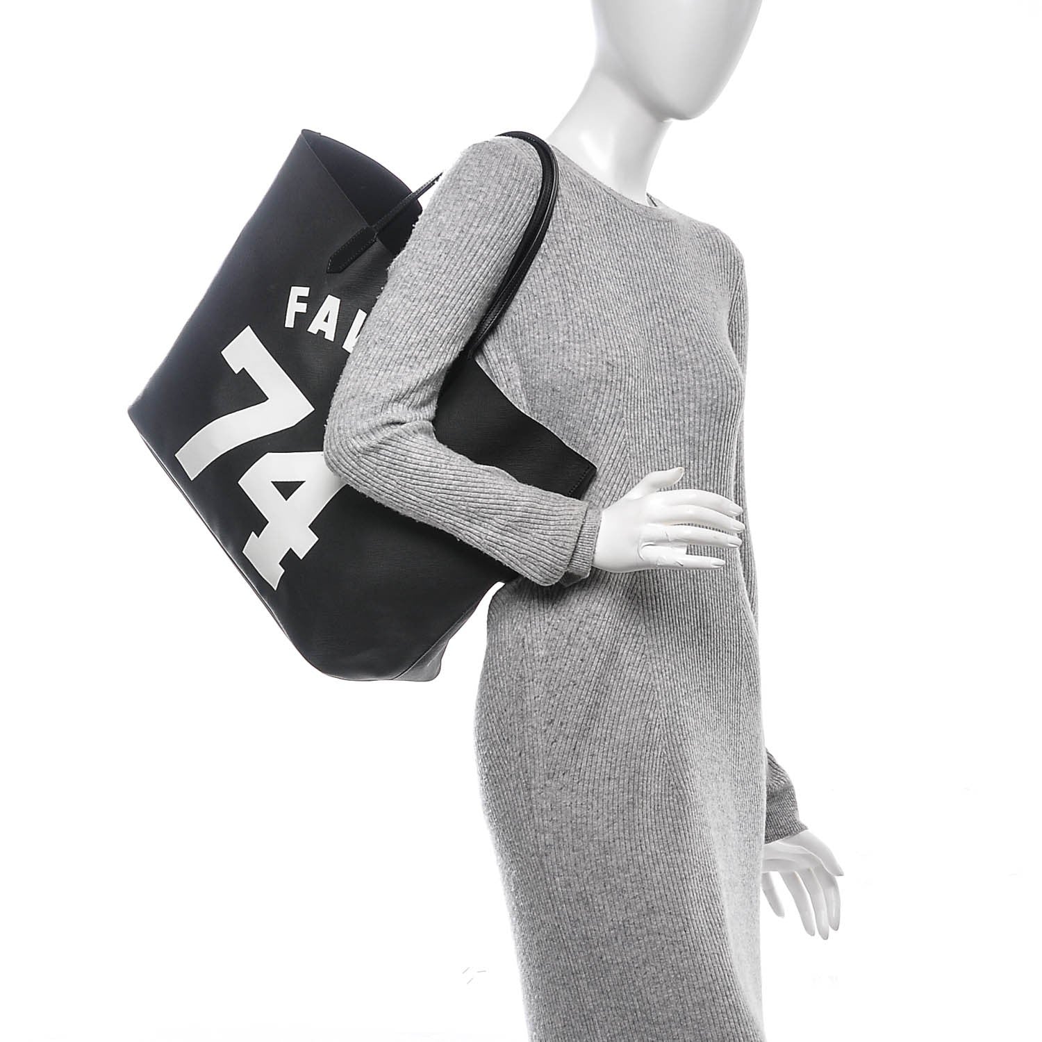 Givenchy Textured Coated Canvas Favelas Large Antigona Tote Black 2 of 8