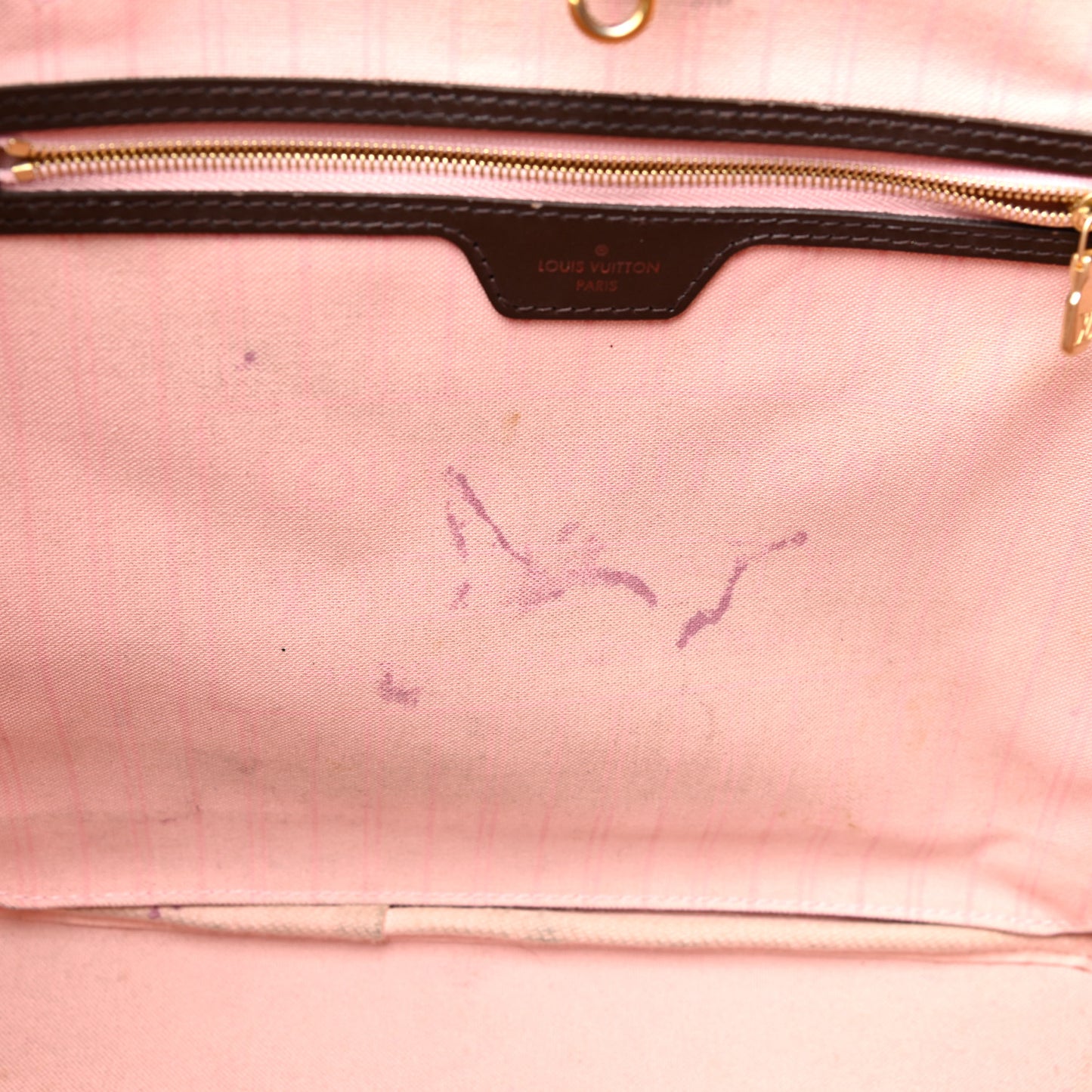 Damier Ebene Neo Neverfull MM Rose Ballerine