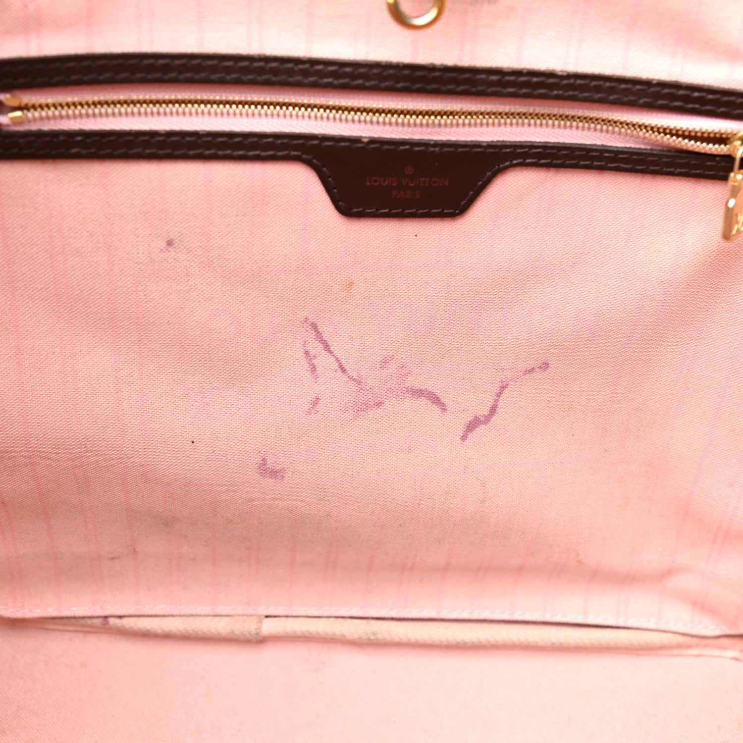 Louis Vuitton Damier Ebene Neo Neverfull MM Rose Ballerine 17 of 31