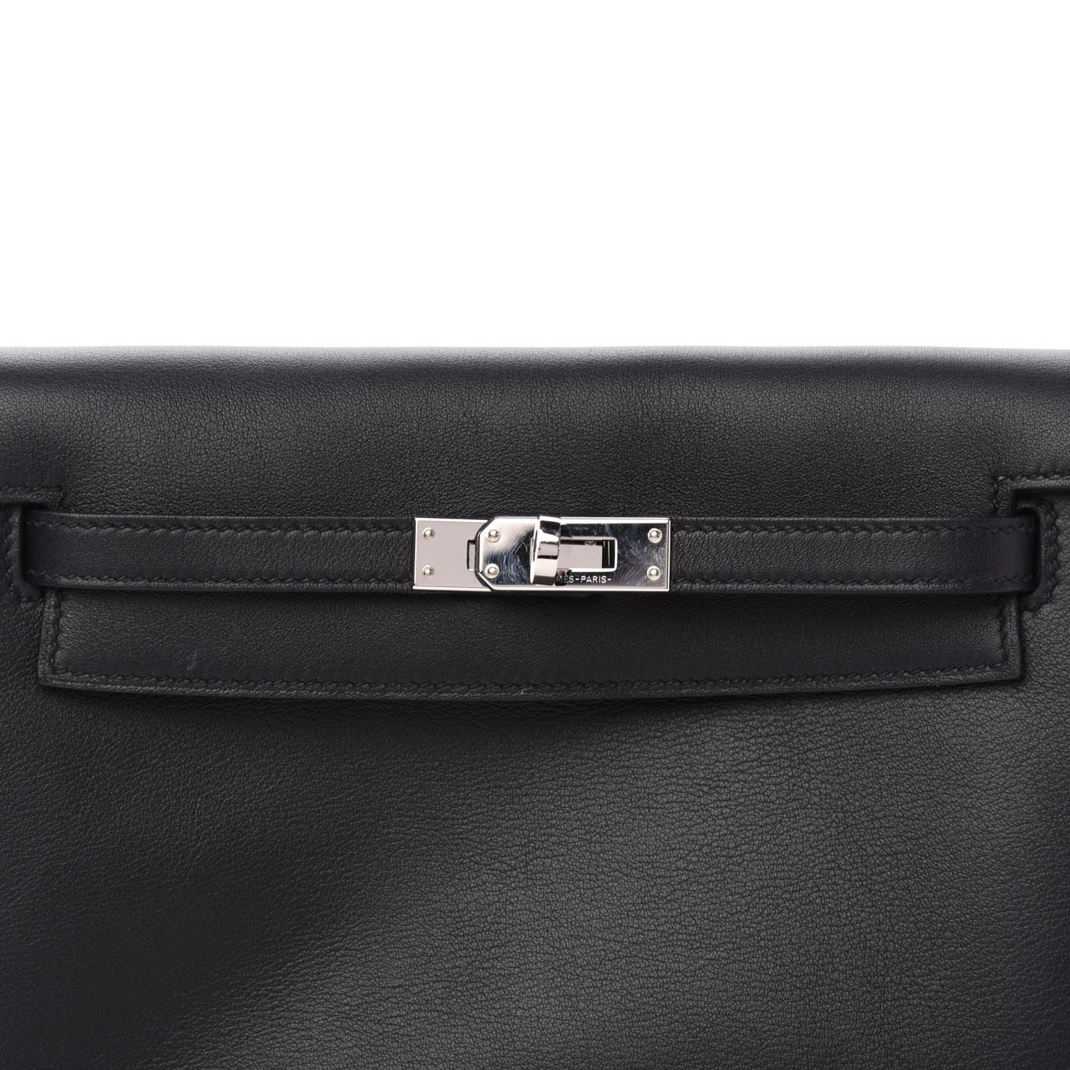 Hermes Evercolor Kelly Danse II Belt Bag Black Black 12 of 13