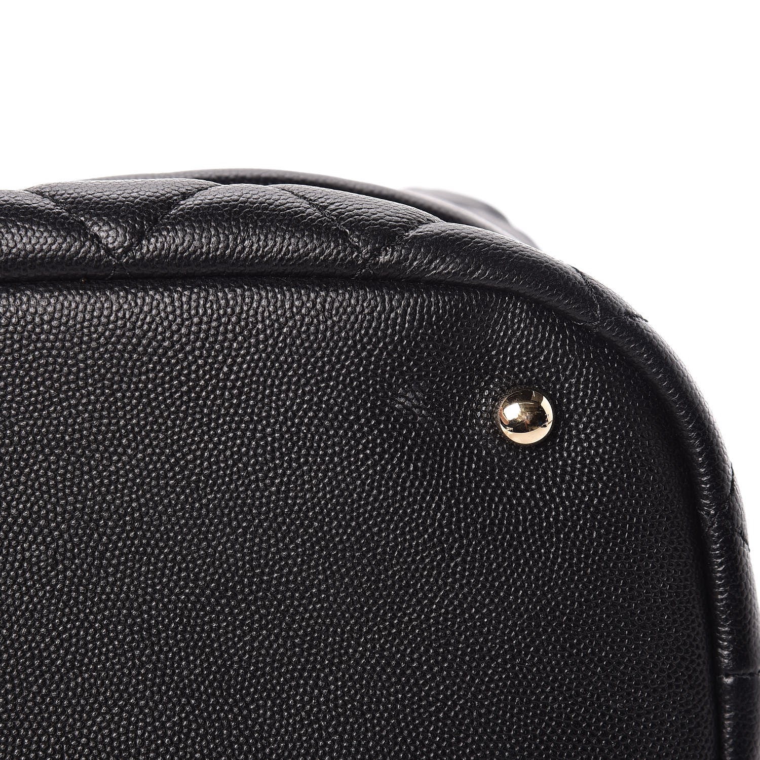 Chanel Caviar Quilted Large Rolled Up Bucket Drawstring Bag Black 12 of 13