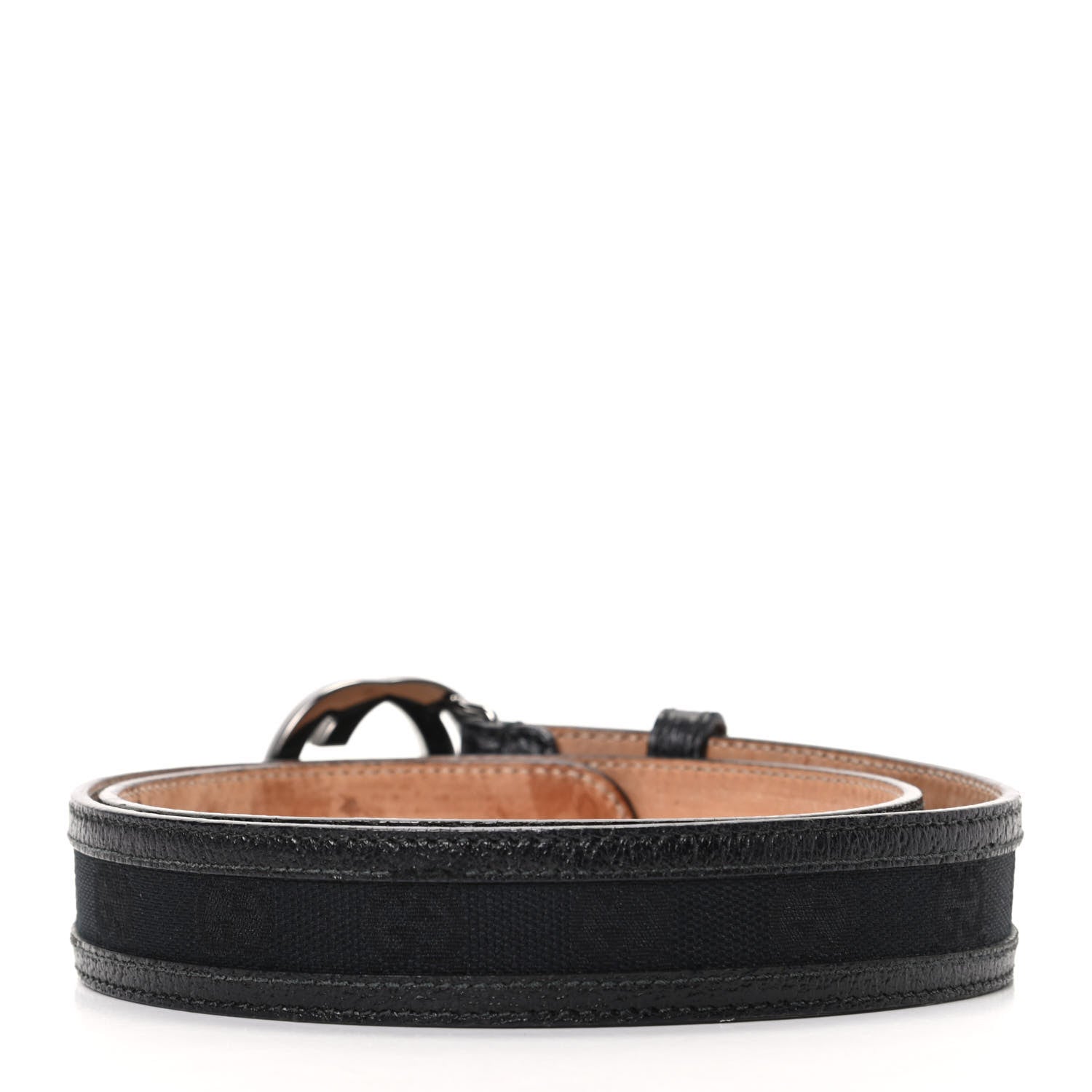 Gucci Monogram Interlocking G Belt 80 32 Black 2 of 6