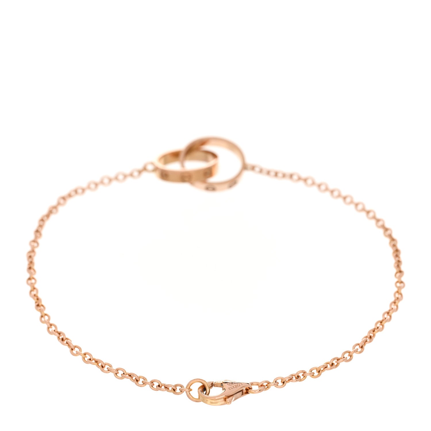 Cartier 18K Pink Gold Interlocking LOVE Bracelet 2 of 4