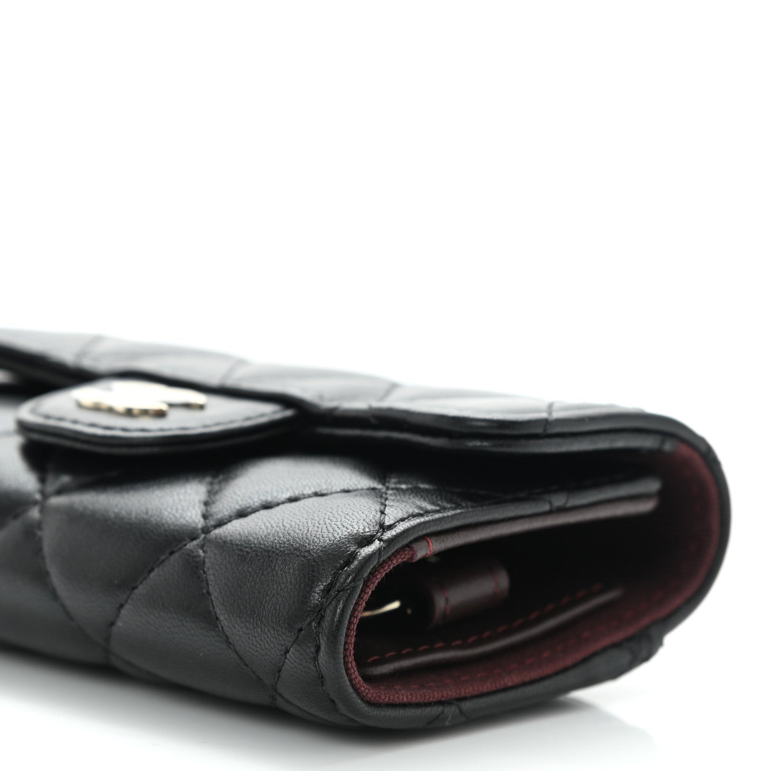Chanel Lambskin Quilted Classic 4 Key Holder Wallet Black 10 of 11