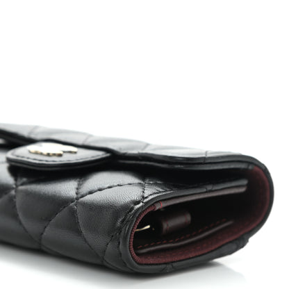 Chanel Lambskin Quilted Classic 4 Key Holder Wallet Black 10 of 11