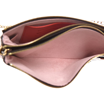 Louis Vuitton Monogram Blooming Flowers Double Zip Pochette 6 of 11