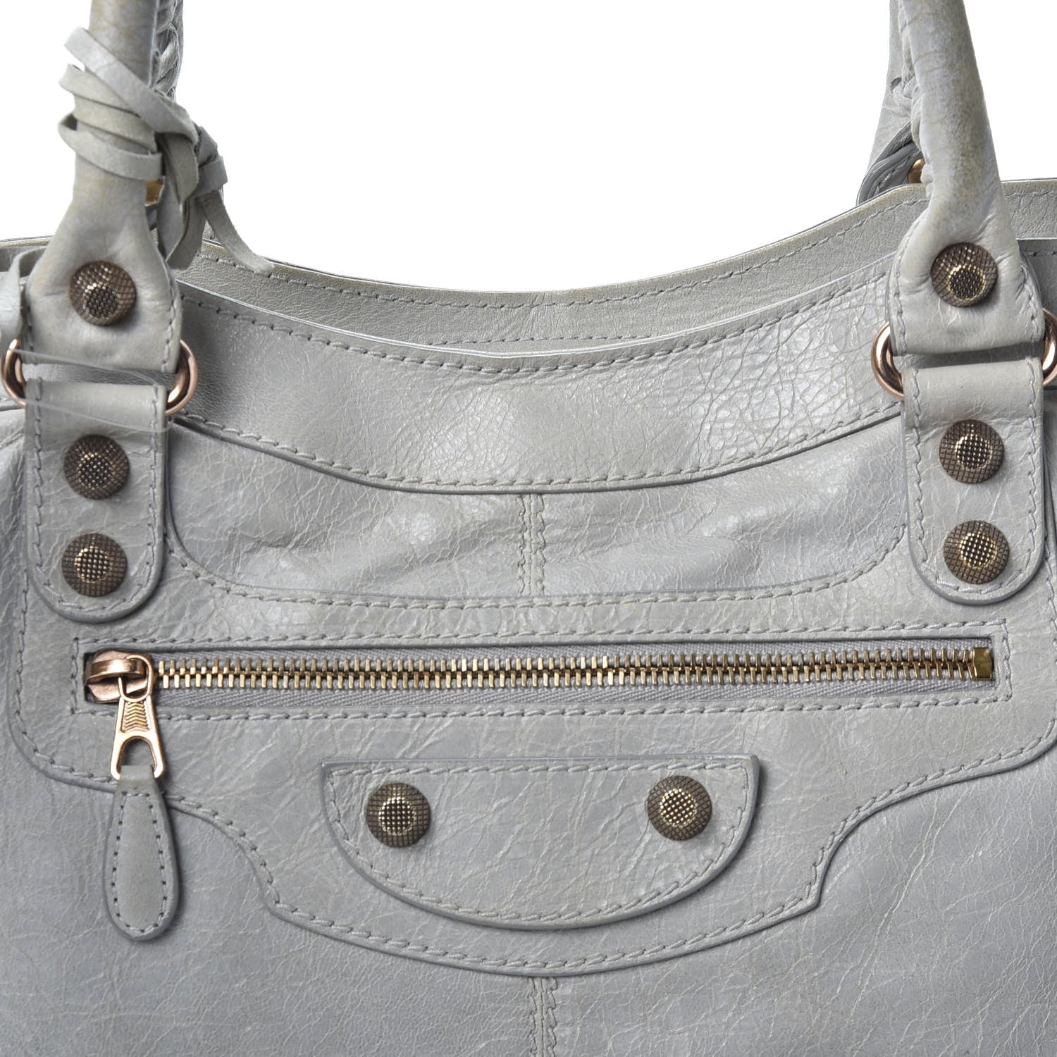 Balenciaga Agneau Giant 12 Rose Gold Hardware Part Time Gris Ciment 9 of 9