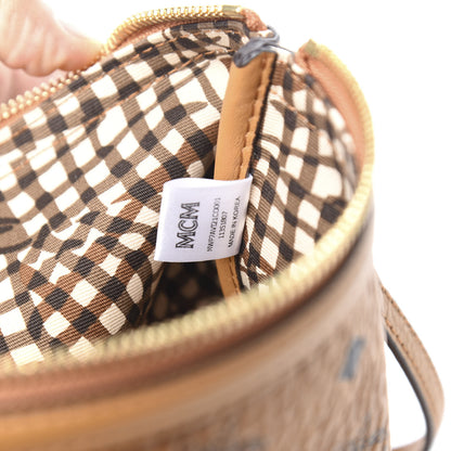 MCM Viseto Stark Wristlet Pouch Cognac 6 of 9