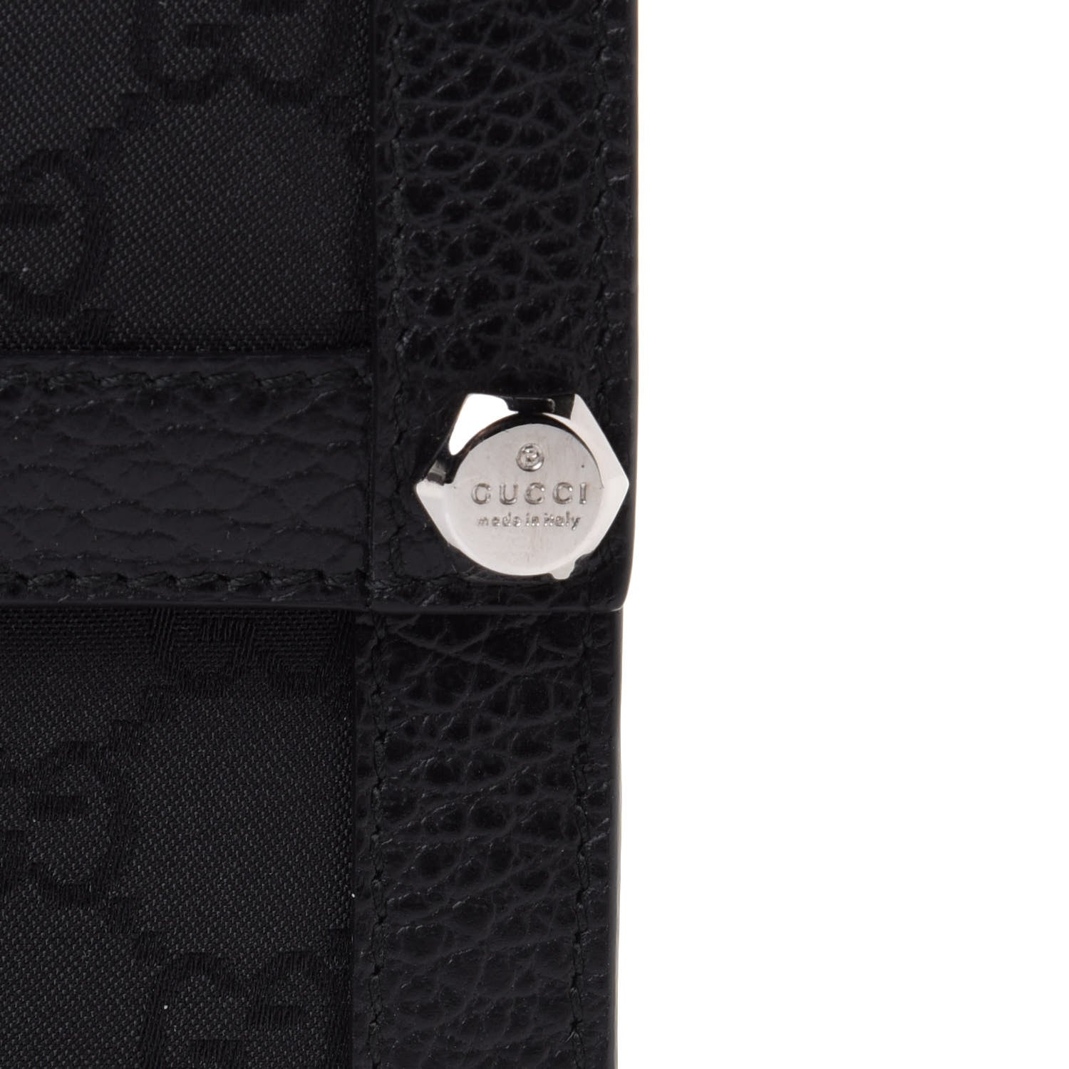Gucci Monogram Continental Charmy Wallet Black 8 of 11