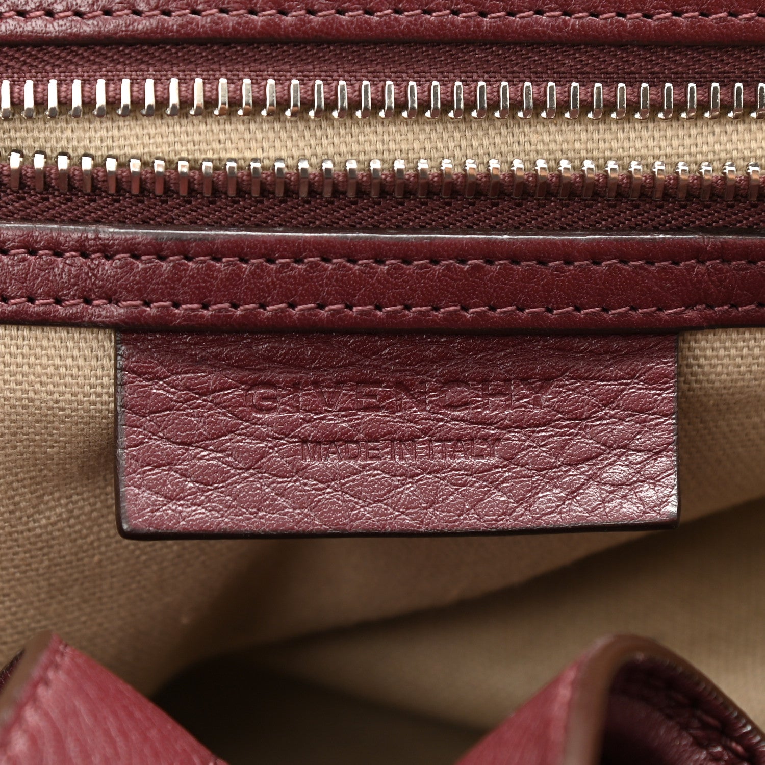 Givenchy Waxy Grained Calfskin Medium Nightingale Oxblood 6 of 10