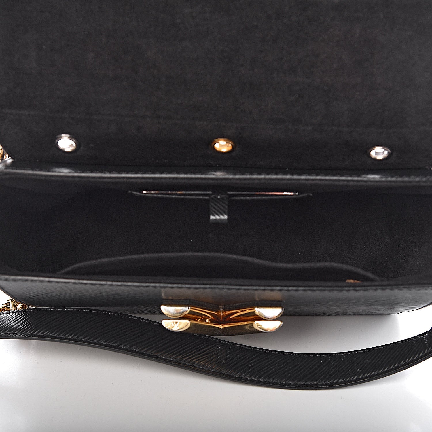Louis Vuitton Epi Mechanical Flowers Twist Shoulder Bag MM Black 5 of 10