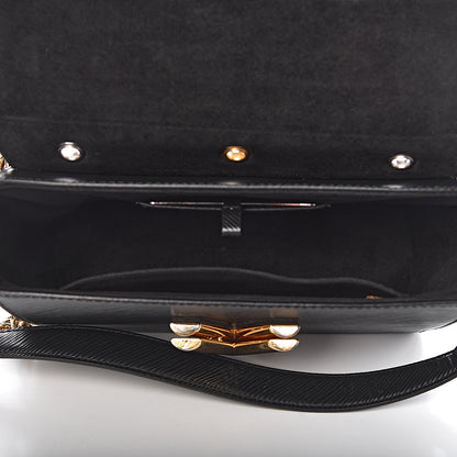 Louis Vuitton Epi Mechanical Flowers Twist Shoulder Bag MM Black 5 of 10