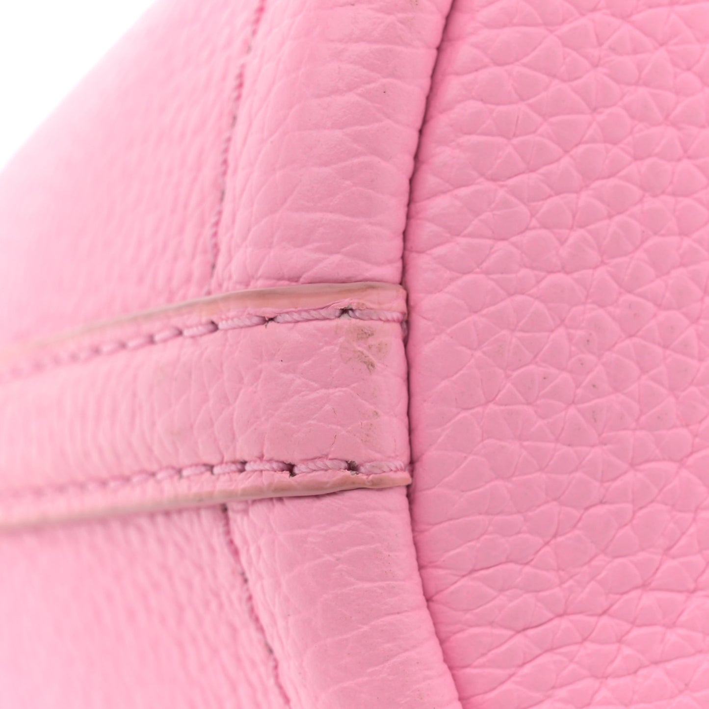 Grained Calfskin The Mini Bucket Bag Fluro Candy Pink