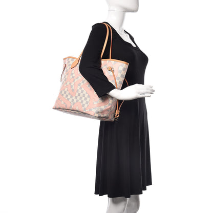 Louis Vuitton Damier Azur Tahitienne Neverfull MM 2 of 13
