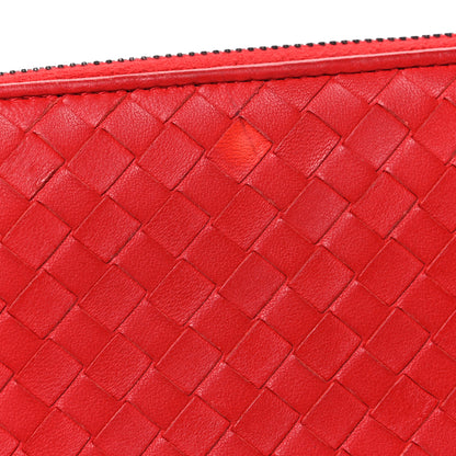 Bottega Veneta Nappa Intrecciato Zip Around Wallet Red 8 of 8