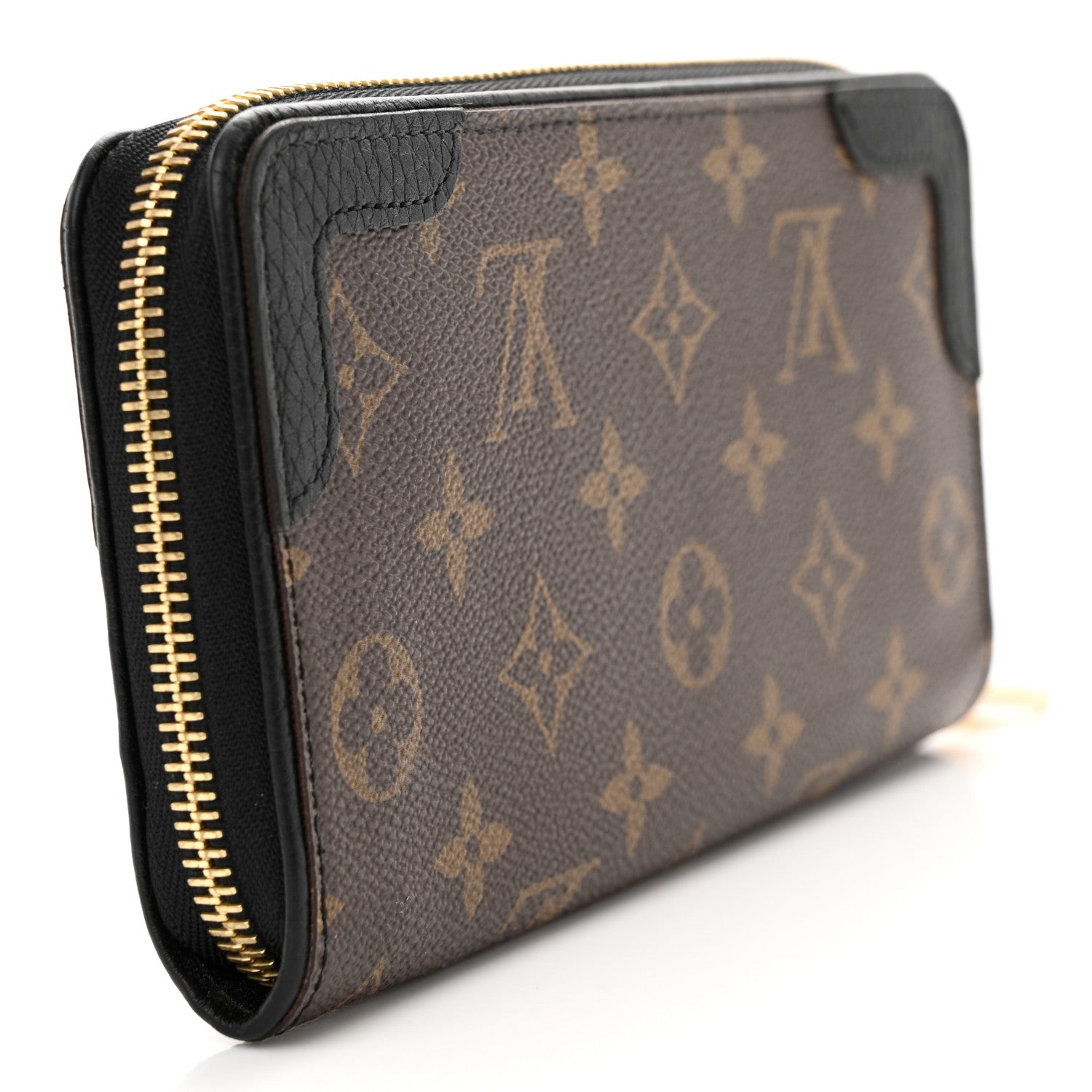 Louis Vuitton Monogram Zippy Retiro Wallet Black 3 of 6